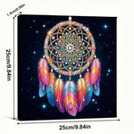 Broderie Diamant | Broderie Perle | Attrape-Rêves à Plumes dans le Ciel Étoilé