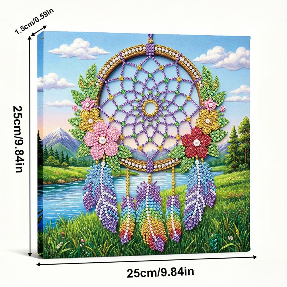 Broderie Diamant | Broderie Perle | Attrape-Rêves dans la Nature