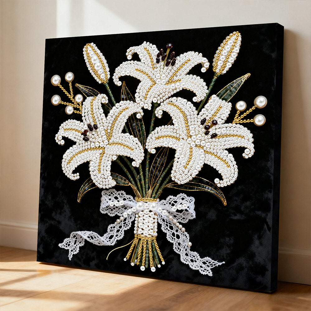 Broderie Diamant | Broderie Perle | Bouquet de Lys