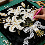 Broderie Diamant | Broderie Perle | Bouquet de Lys