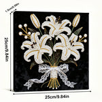 Broderie Diamant | Broderie Perle | Bouquet de Lys