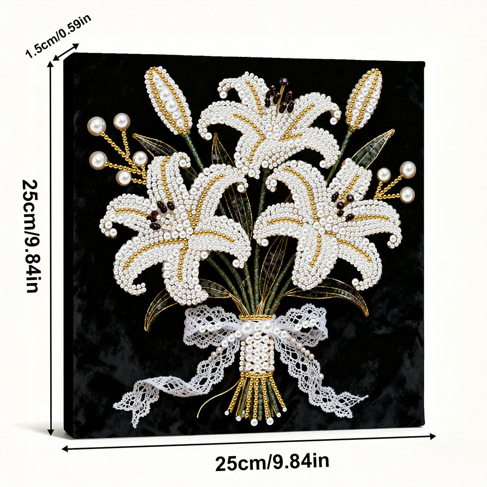 Broderie Diamant | Broderie Perle | Bouquet de Lys