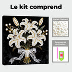Broderie Diamant | Broderie Perle | Bouquet de Lys