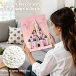 Broderie Diamant | Broderie Perle | Château Rose et Feux d'Artifice