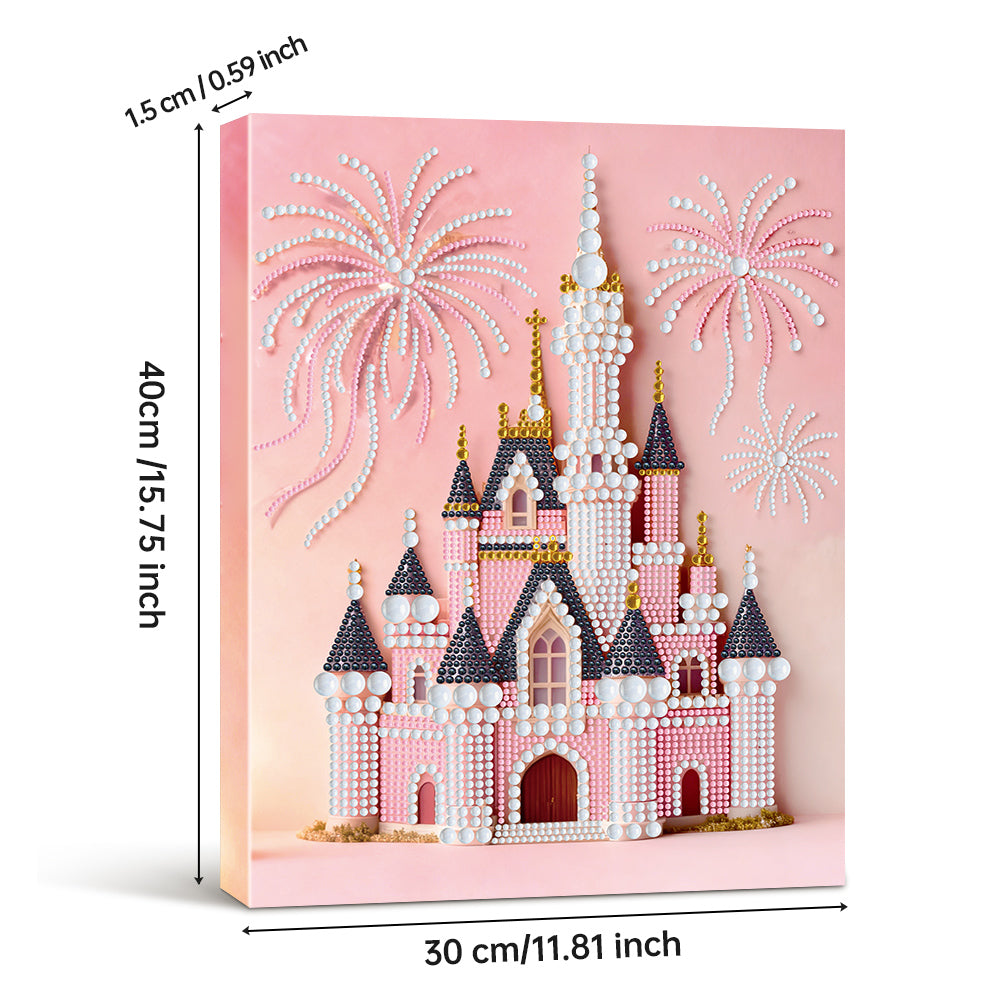 Broderie Diamant | Broderie Perle | Château Rose et Feux d'Artifice