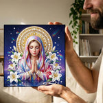 Broderie Diamant | Broderie Perle | La Vierge Marie et les Lys