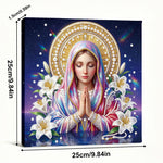 Broderie Diamant | Broderie Perle | La Vierge Marie et les Lys