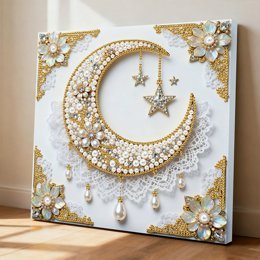 Broderie Diamant | Broderie Perle | Les Étoiles et la Lune