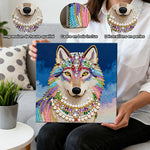 Broderie Diamant | Broderie Perle | Loup Souriant