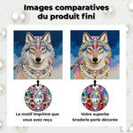 Broderie Diamant | Broderie Perle | Loup Souriant
