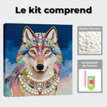 Broderie Diamant | Broderie Perle | Loup Souriant