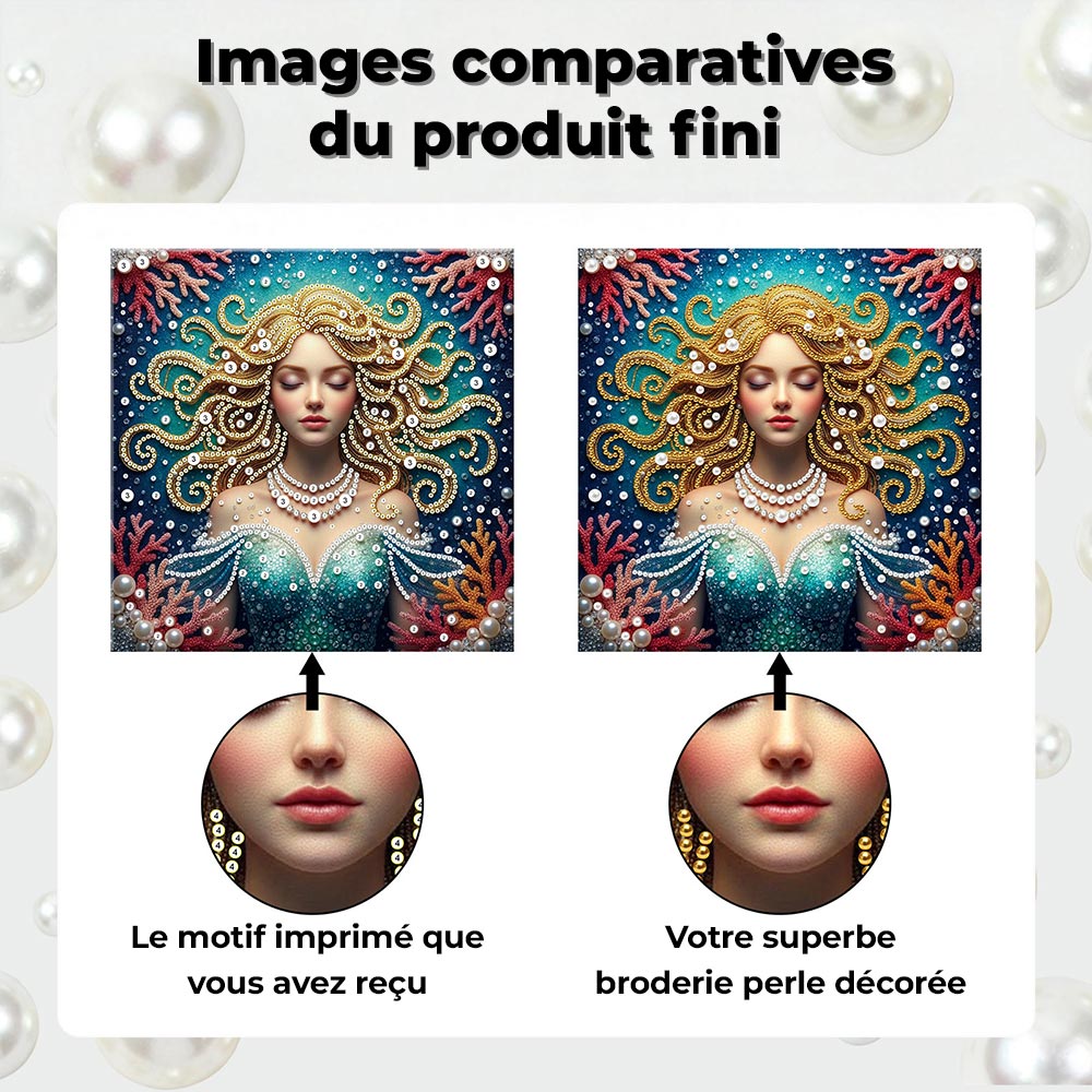 Broderie Diamant | Broderie Perle | Sirène Blonde