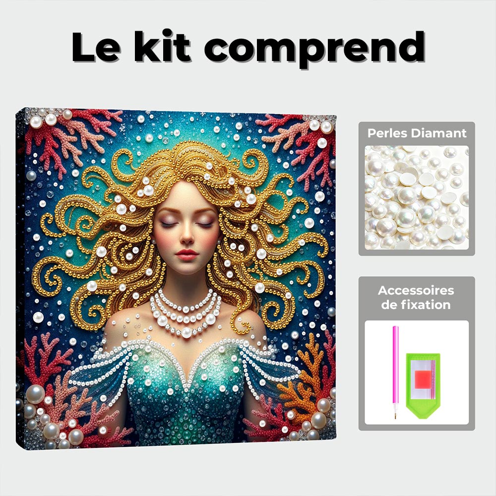 Broderie Diamant | Broderie Perle | Sirène Blonde