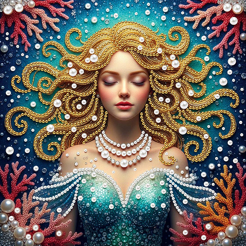 Broderie Diamant | Broderie Perle | Sirène Blonde