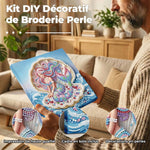 Broderie Diamant | Broderie Perle | Sirène dans une Coquille de Perle