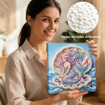 Broderie Diamant | Broderie Perle | Sirène dans une Coquille de Perle