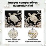 Broderie Diamant | Broderie Perle | Tortue Marine et Corail