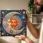 Broderie Diamant | Broderie Perle | Totem Soleil et Lune