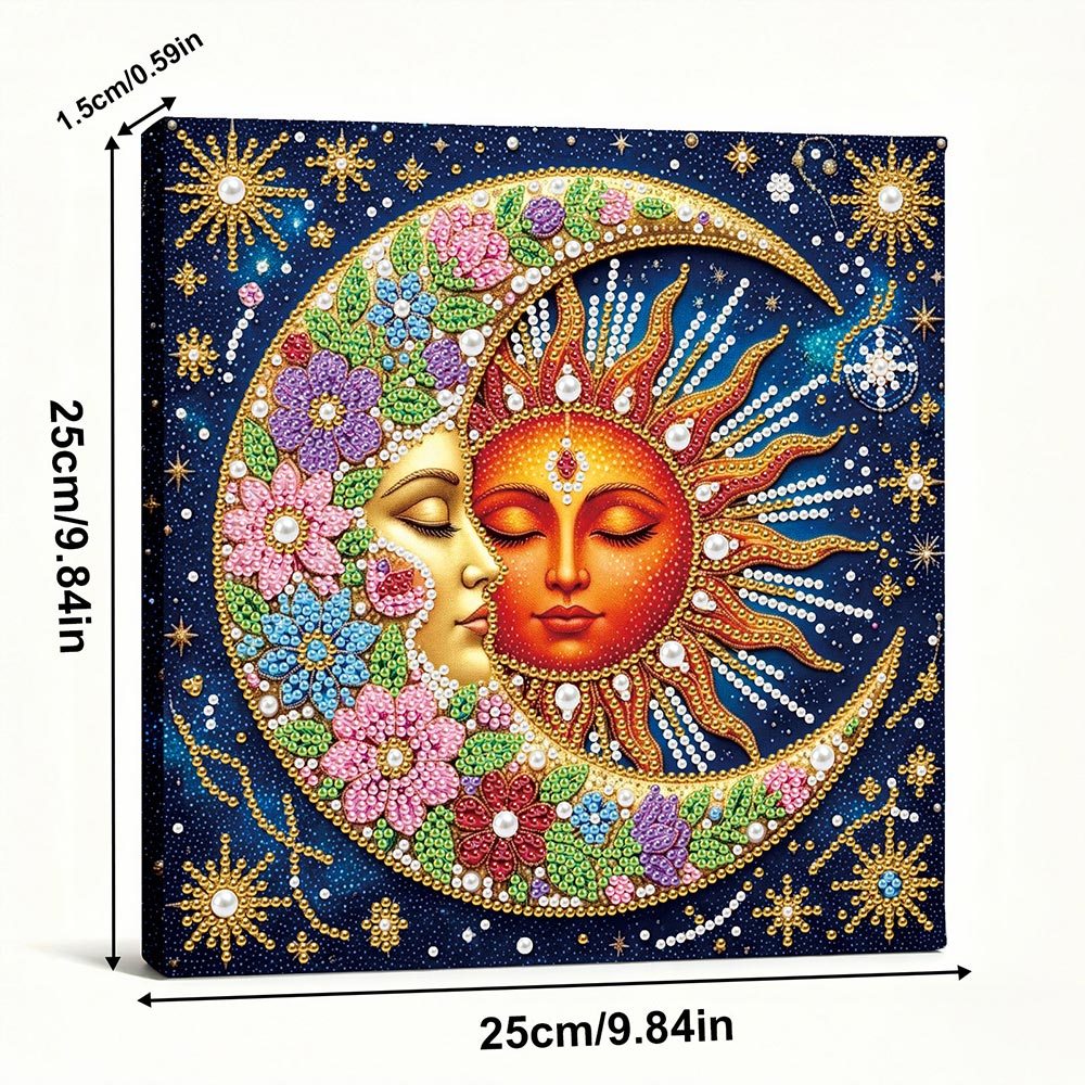 Broderie Diamant | Broderie Perle | Totem Soleil et Lune