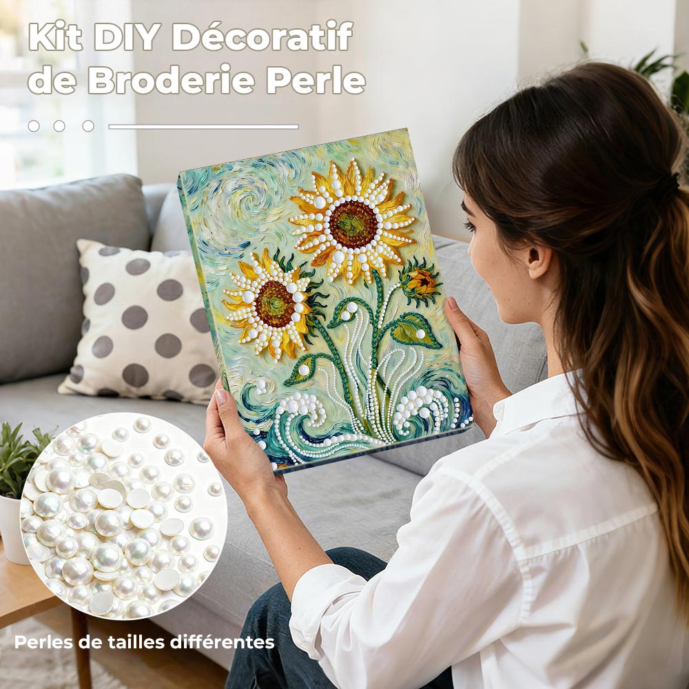 Broderie Diamant | Broderie Perle | Tournesols Style Van Gogh
