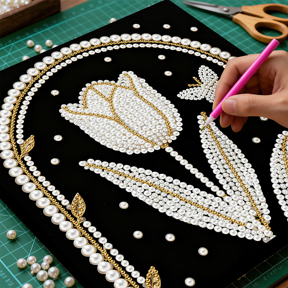 Broderie Diamant | Broderie Perle | Tulipe et Arche