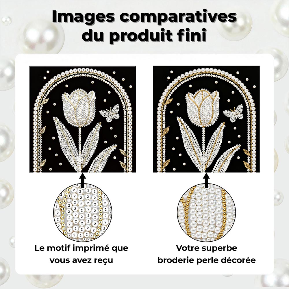 Broderie Diamant | Broderie Perle | Tulipe et Arche