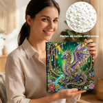 Broderie Diamant | Broderie Perle | Un Ptérosaure dans la Forêt