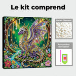 Broderie Diamant | Broderie Perle | Un Ptérosaure dans la Forêt