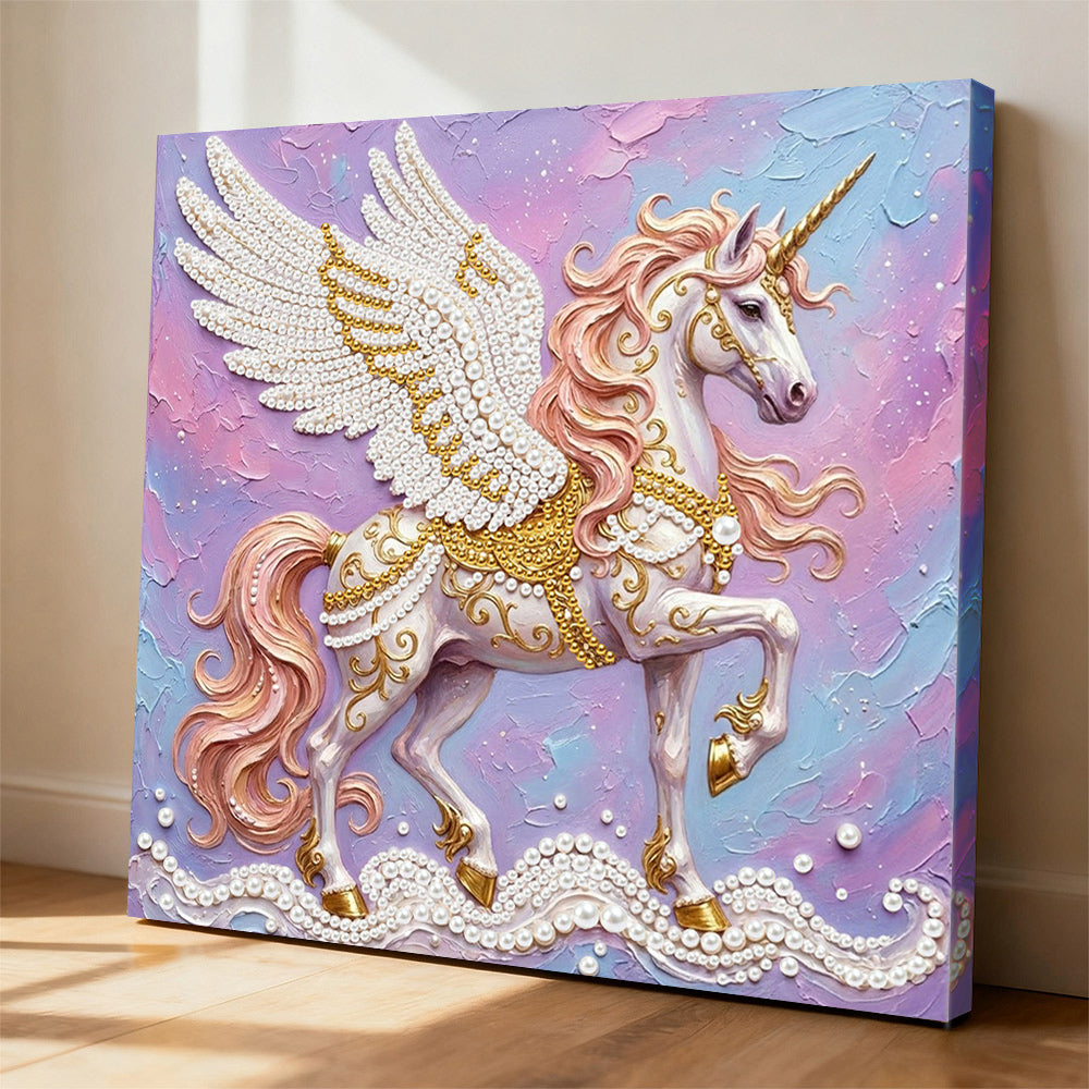 Broderie Diamant | Broderie Perle | Une Licorne Ailée