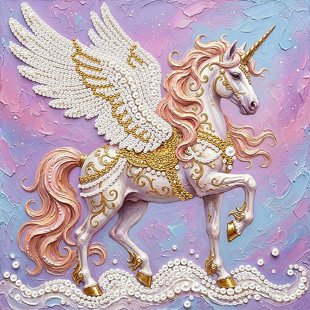 Broderie Diamant | Broderie Perle | Une Licorne Ailée