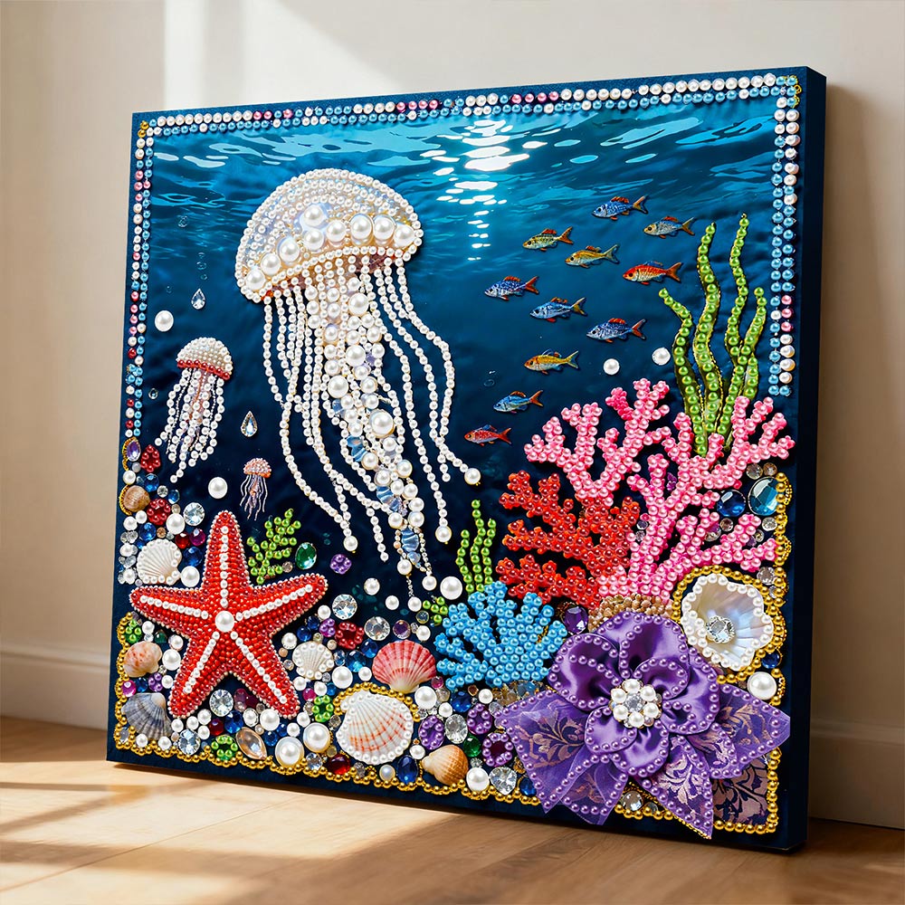 Broderie Diamant | Broderie Perle | Une Riche Variété de Vie Marine