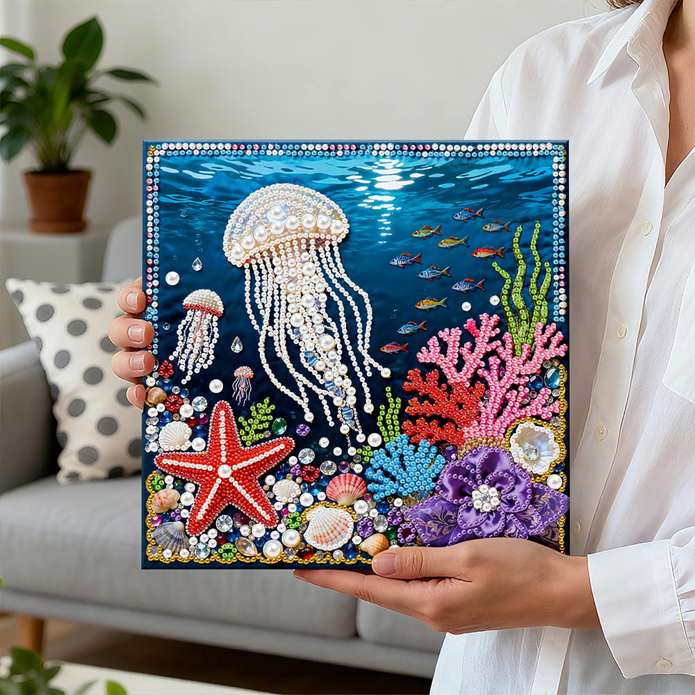 Broderie Diamant | Broderie Perle | Une Riche Variété de Vie Marine