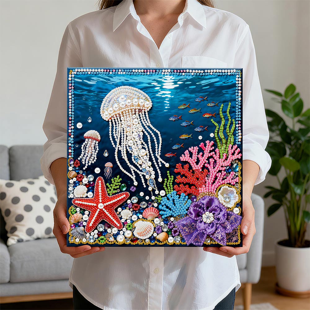 Broderie Diamant | Broderie Perle | Une Riche Variété de Vie Marine