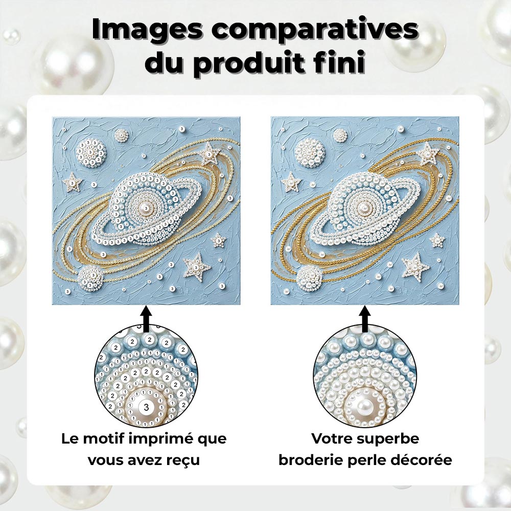 Broderie Diamant | Broderie Perle | Vaisseau Spatial Intergalactique