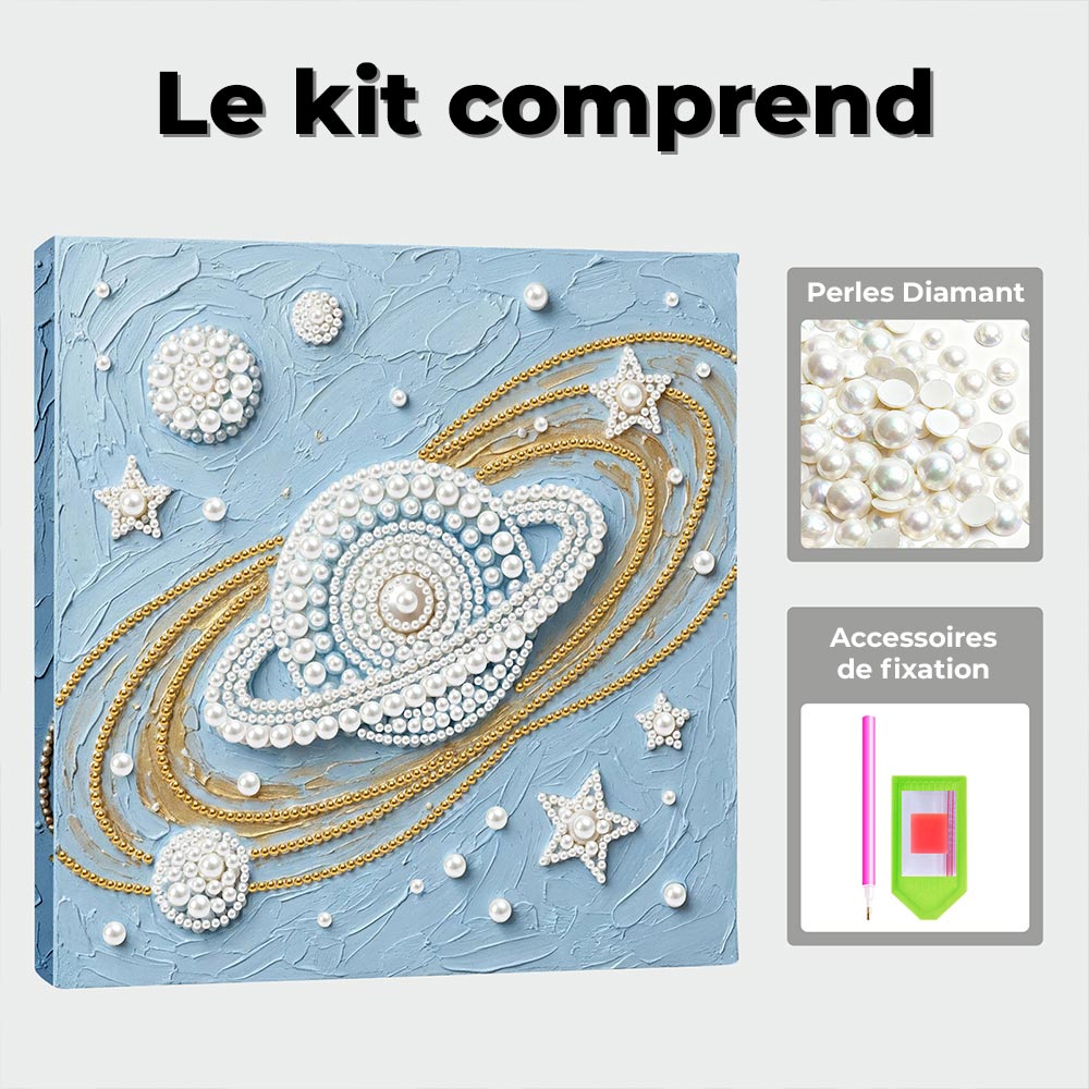 Broderie Diamant | Broderie Perle | Vaisseau Spatial Intergalactique