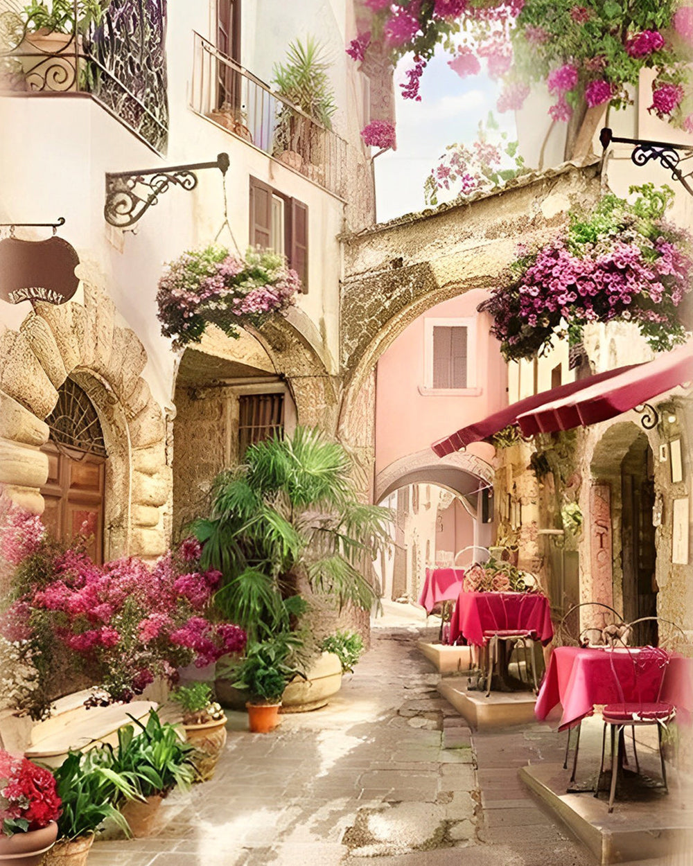 Cafe de Rue Broderie Diamant