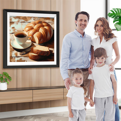Café et Pain Broderie Diamant
