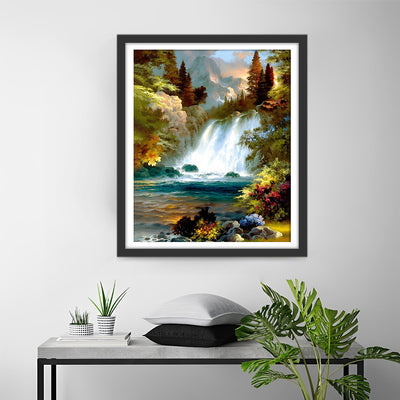 Cascade d'Automne Broderie Diamant