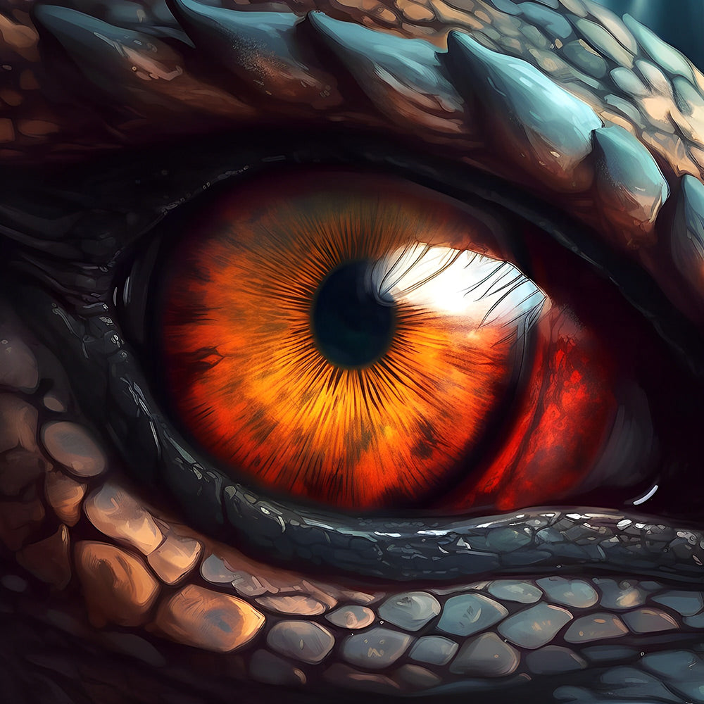 Œil de Dragon Enrage Broderie Diamant