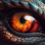 Œil de Dragon Enrage Broderie Diamant