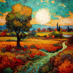 Champs d'Automne Broderie Diamant