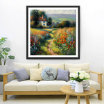 Champs de Fleurs à la Campagne Broderie Diamant