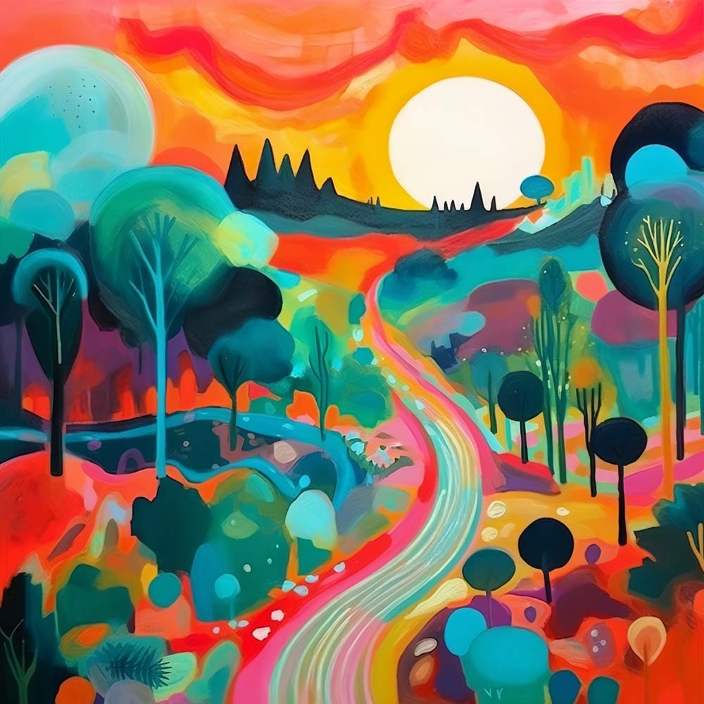 Champs de Printemps Cartoon Broderie Diamant