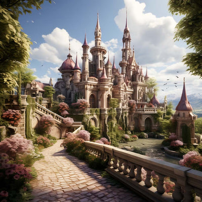 Château de Jardin Broderie Diamant