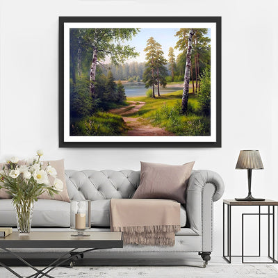 Chemin Forestier Estival Broderie Diamant