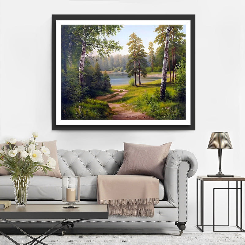 Chemin Forestier Estival Broderie Diamant