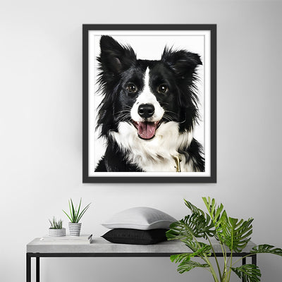Chien Coloré en Style Pop Art Broderie Diamant