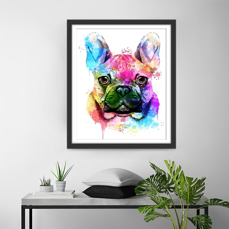 Chien En Colère Broderie Diamant