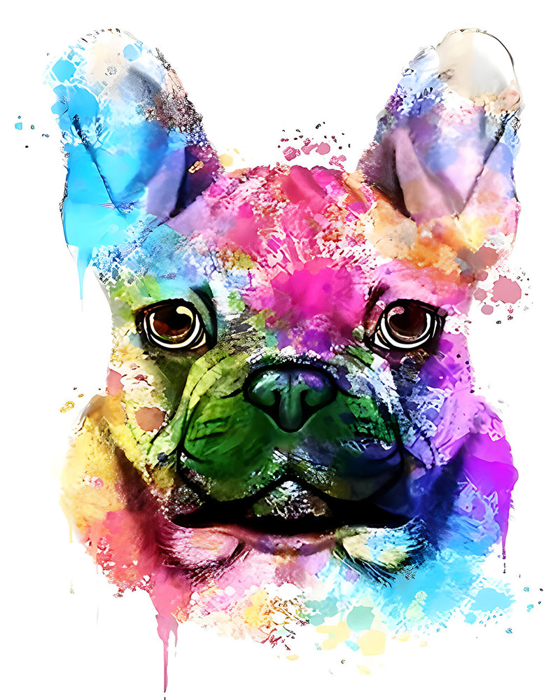 Chien En Colère Broderie Diamant