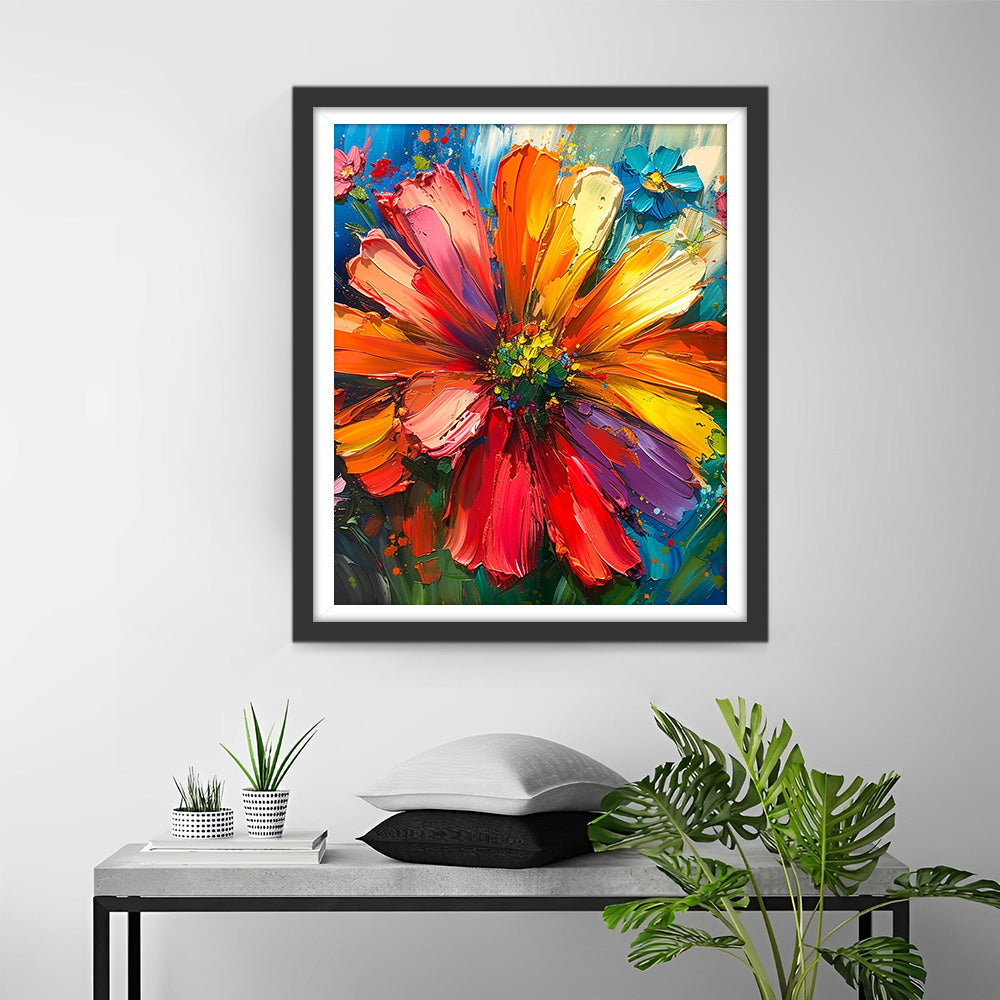 Chrysanthème Style Peinture à l'Huile Broderie Diamant